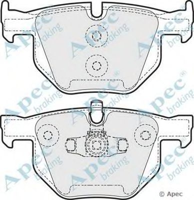 APEC BRAKING pad1611 -  Комплект тормозных колодок, дисковый тормоз